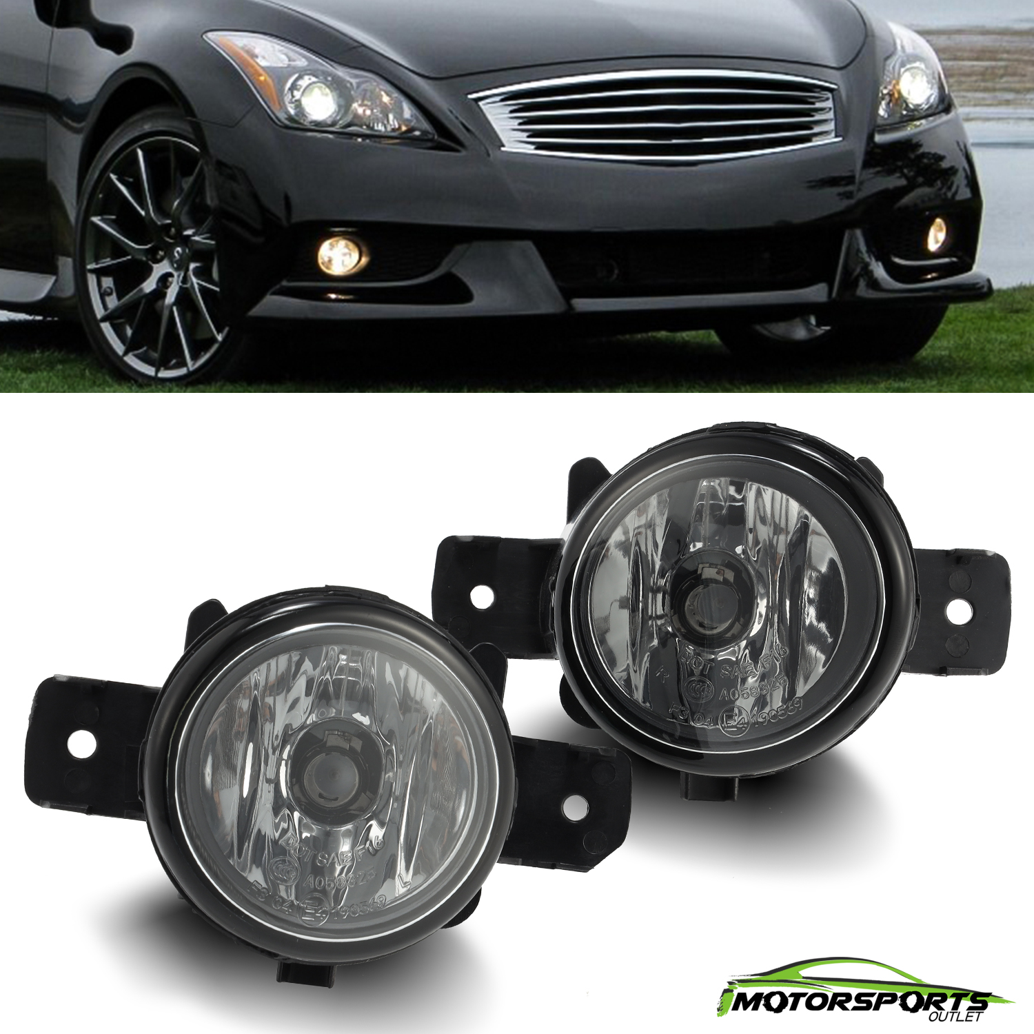 For 2011 Infiniti G37 OE Factory Clear Lens Bumper Fog Light