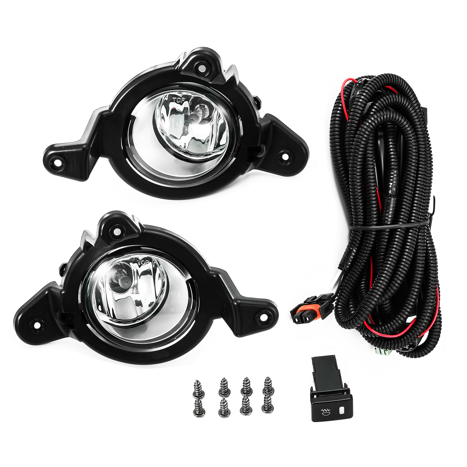 Fit 2018 2019 Toyota C-HR CHR Fog Lights Glass Lens Front Lamps w/Switch+Wiring | eBay