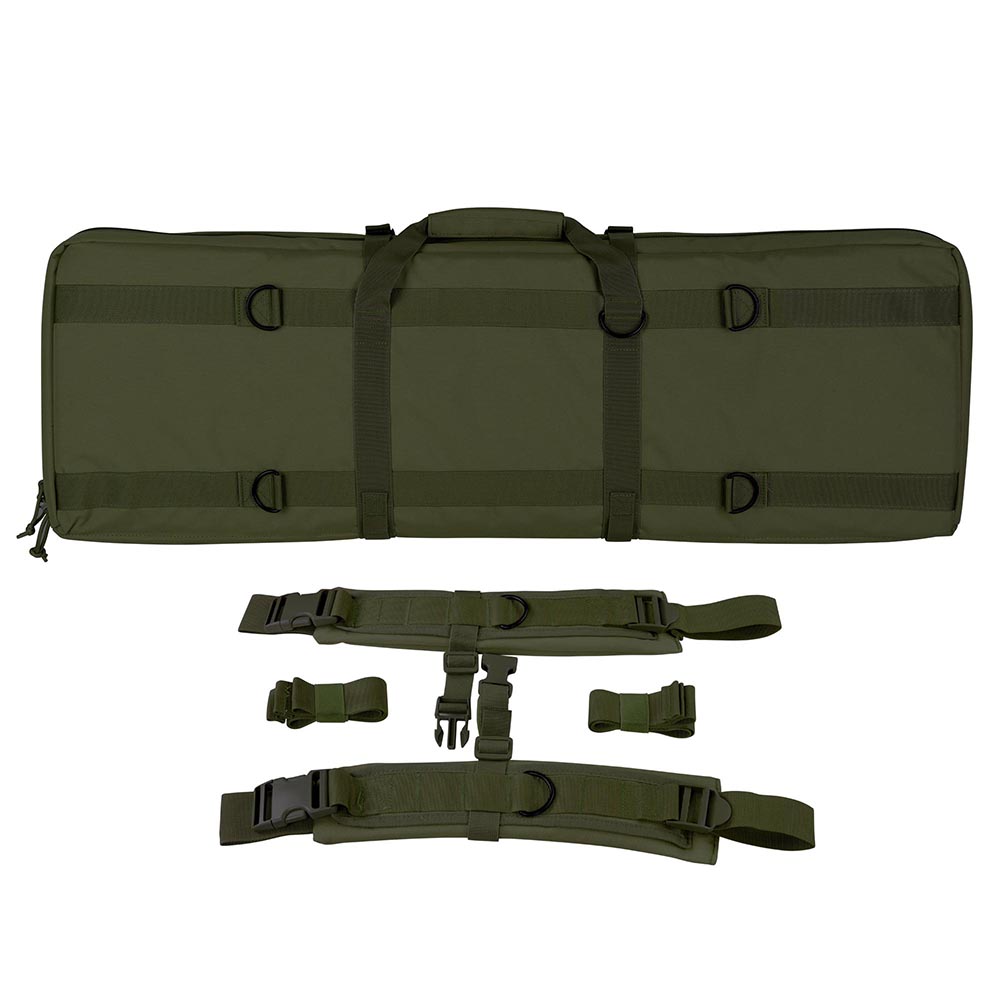 36" Tactical Dual Rifle Gun Bag Case Outdoor Hunting Backpack Straps