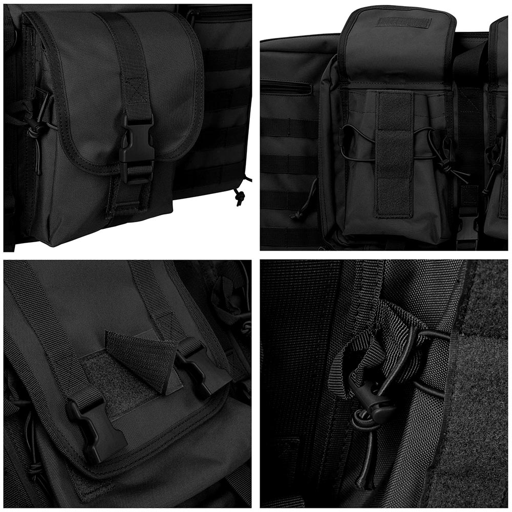 36" Tactical Dual Rifle Gun Bag Case Outdoor Hunting Backpack Straps
