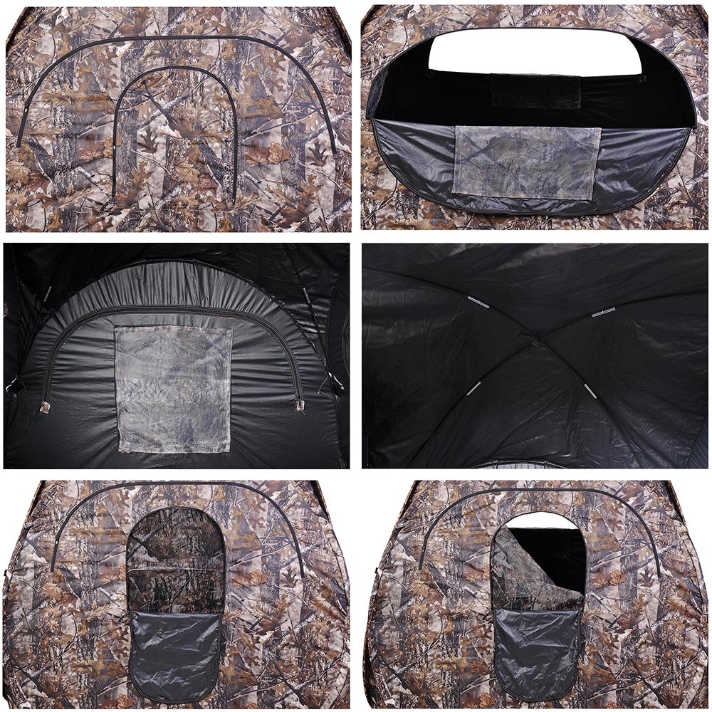 Portable Hunting Ground Blind Tent Real Tree Camo Hunt Archery Turkey Deer Duck eBay
