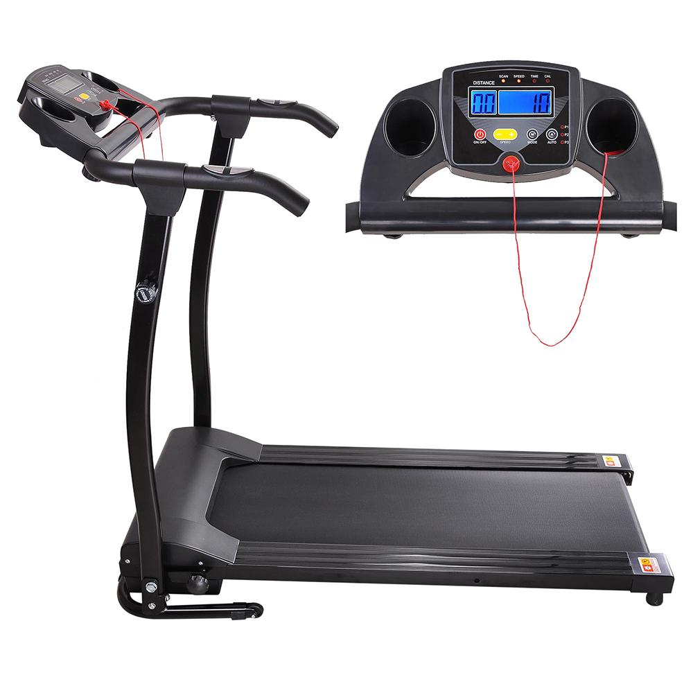 1100W Portable Electric Treadmill Folding Motorized Machine Running Gym