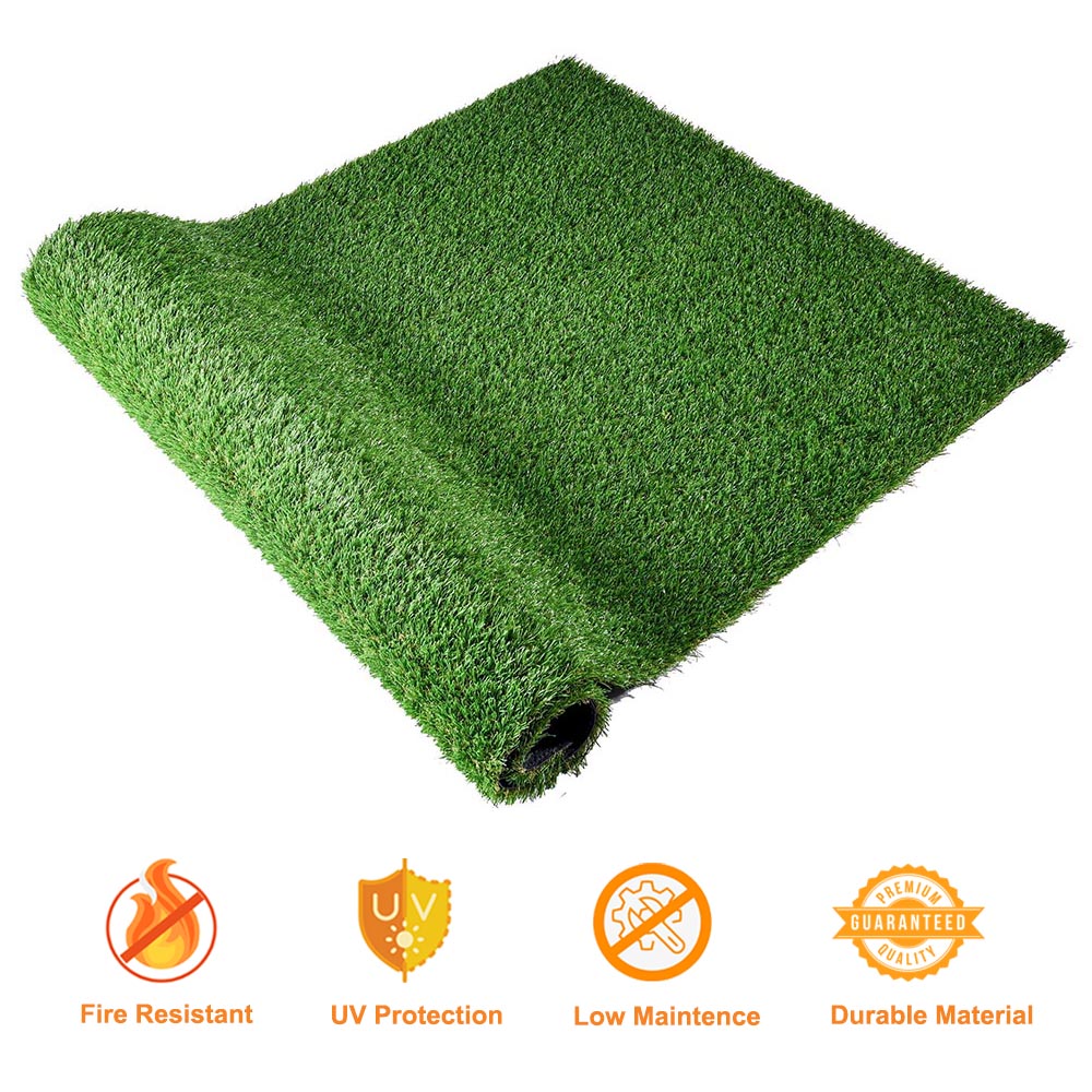 Artificial Grass Fake Lawn Synthetic Green Grass Floor Mat Turf Garden
