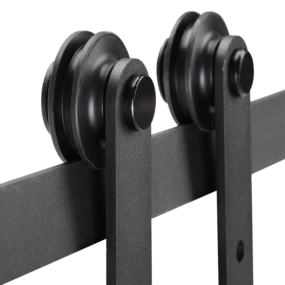 4 Ft 5 Ft Mini Sliding Double Barn Door Hardware Roller Track Kit 4 Ft 5 Ft Mini Sliding Double Barn Door Hardware Roller Track Kit