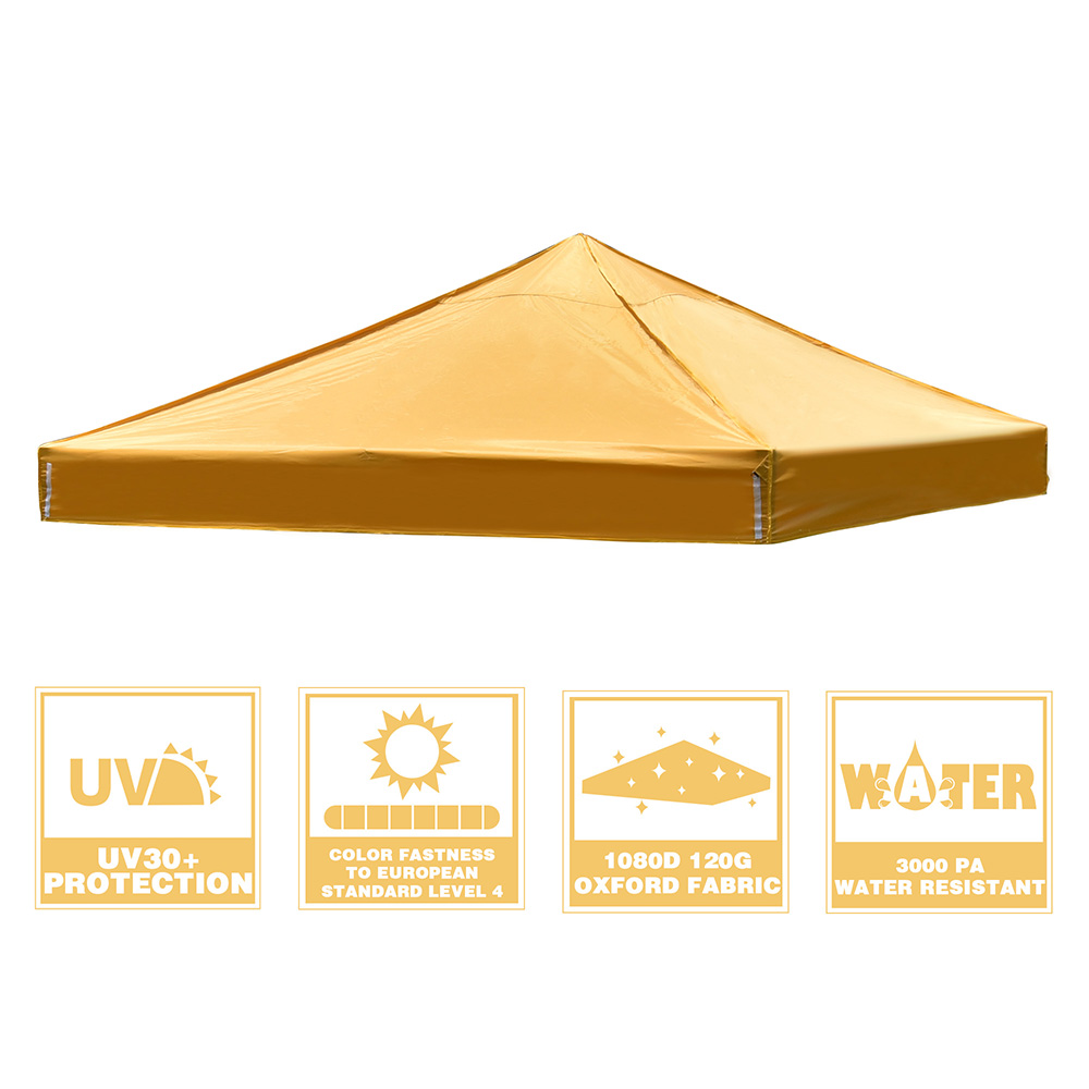 9.6x9.6ft Pop Up Canopy Top Replacement Patio Outdoor Sunshade Tent