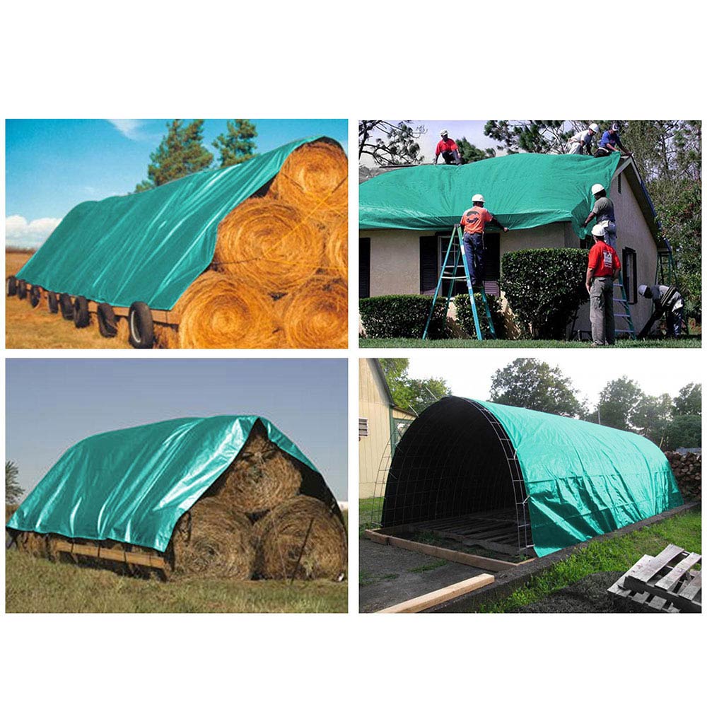 8x10 ft Heavy Duty Poly Tarp Canopy Tent Cover Shelter Reinforced