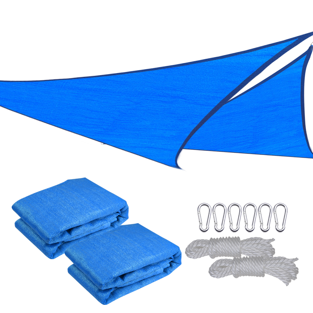 2x Sun Shade Sail Patio Outdoor Canopy Pool UV Block Cover Triangle Square Shade eBay