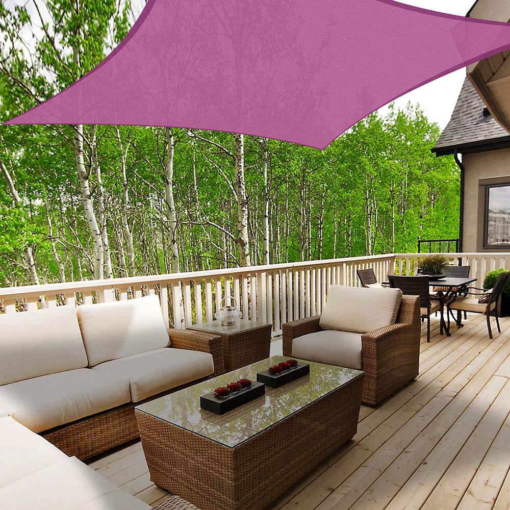 Yescom Sun Shade Sail Outdoor Top Canopy Patio 11' 16.5' Triangle 18' Square - Picture 61 of 165