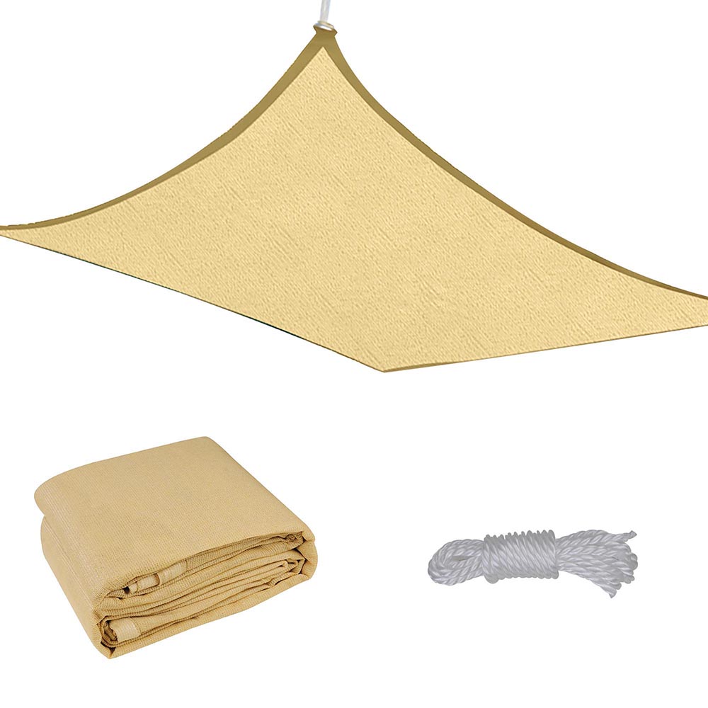 Sun Shade Sail Outdoor Top Canopy Patio 11.5' 16.5' Triangle 18' Square