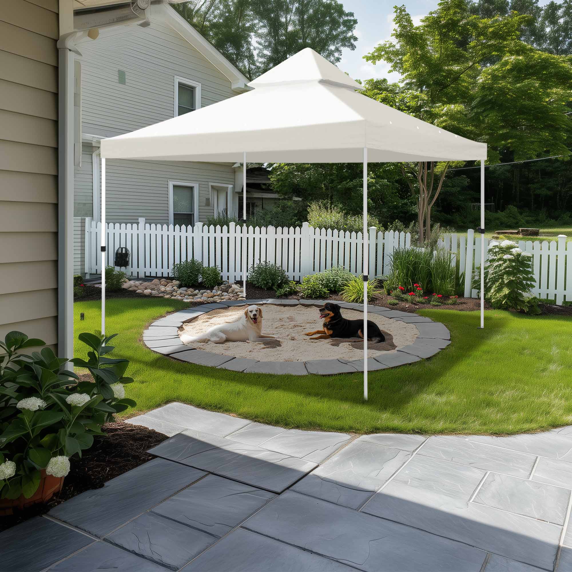 8'x8' 2 Tier Gazebo Top Canopy Replacement 200g Outdoor Backyard Patio Cover Opt - Picture 23 of 36