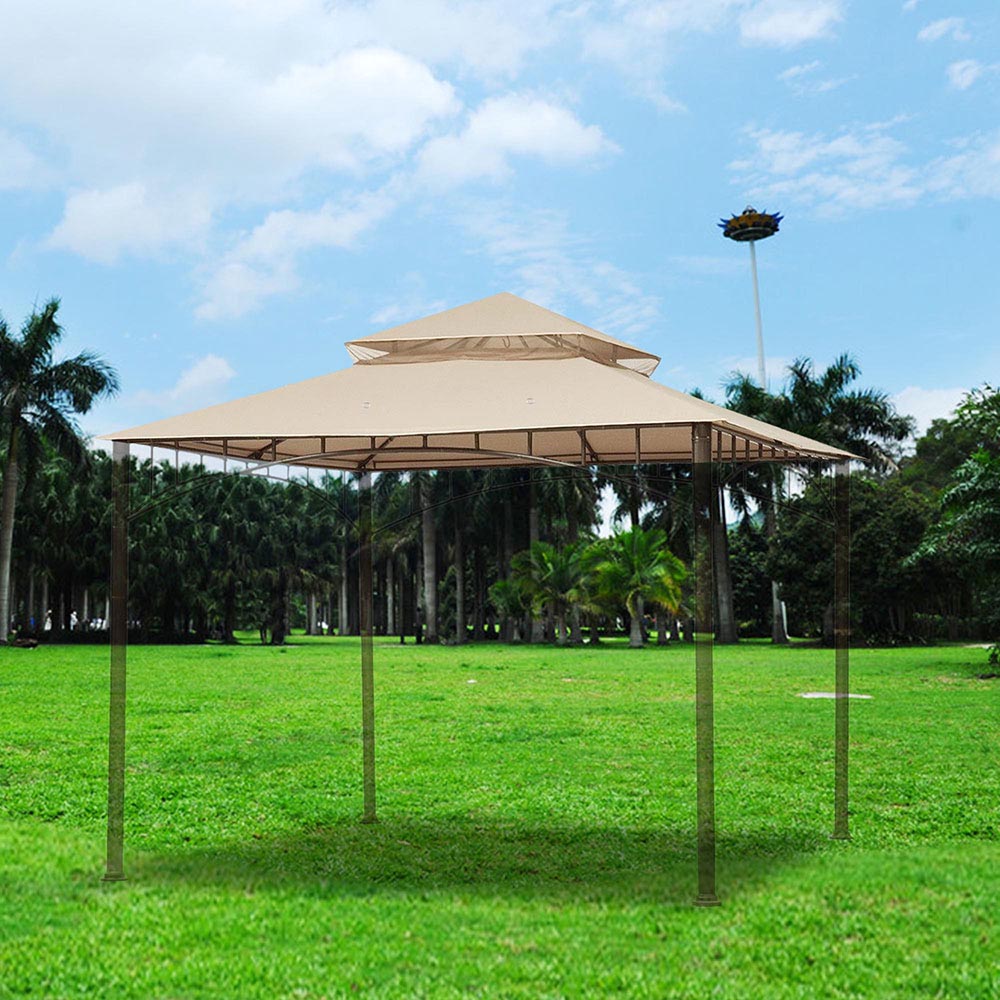 Outdoor Gazebo Top Cover Canopy Replacement 10.6x10.6' For Madaga