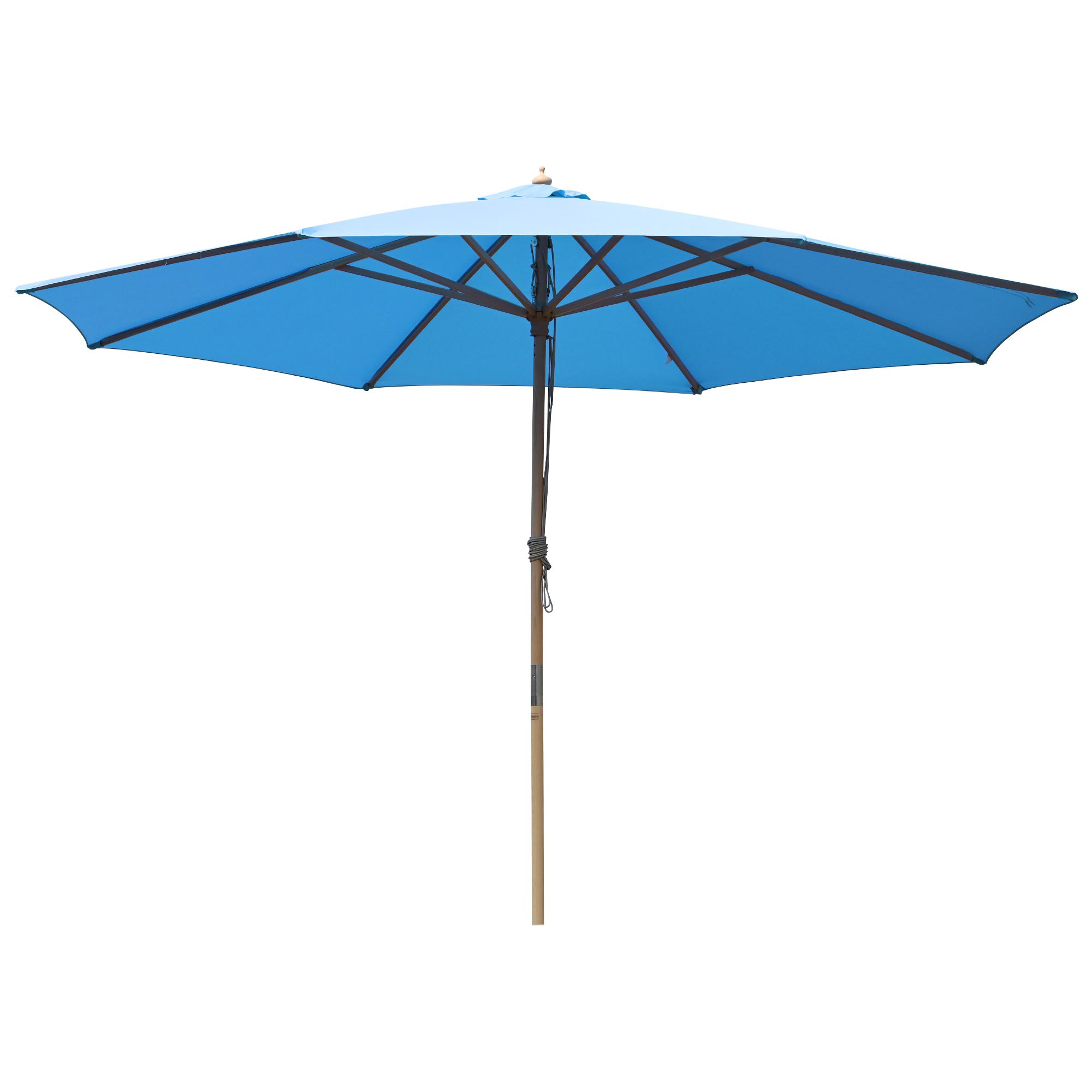 9' 13' Outdoor Patio Wood Umbrella Wooden Pole Market Beach Garden Sun Shade - Picture 3 of 67