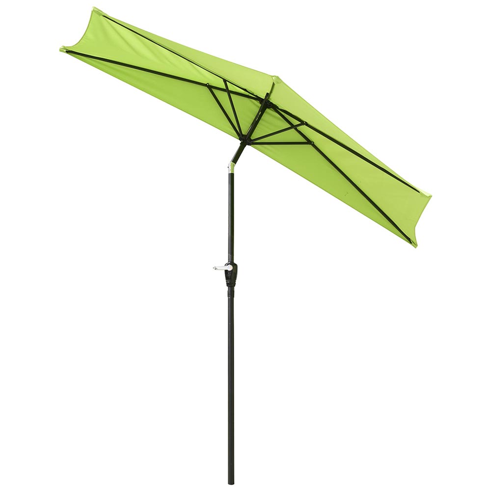 10FT Outdoor Half Umbrella Patio Wall Balcony Bistro Door Sun Shade