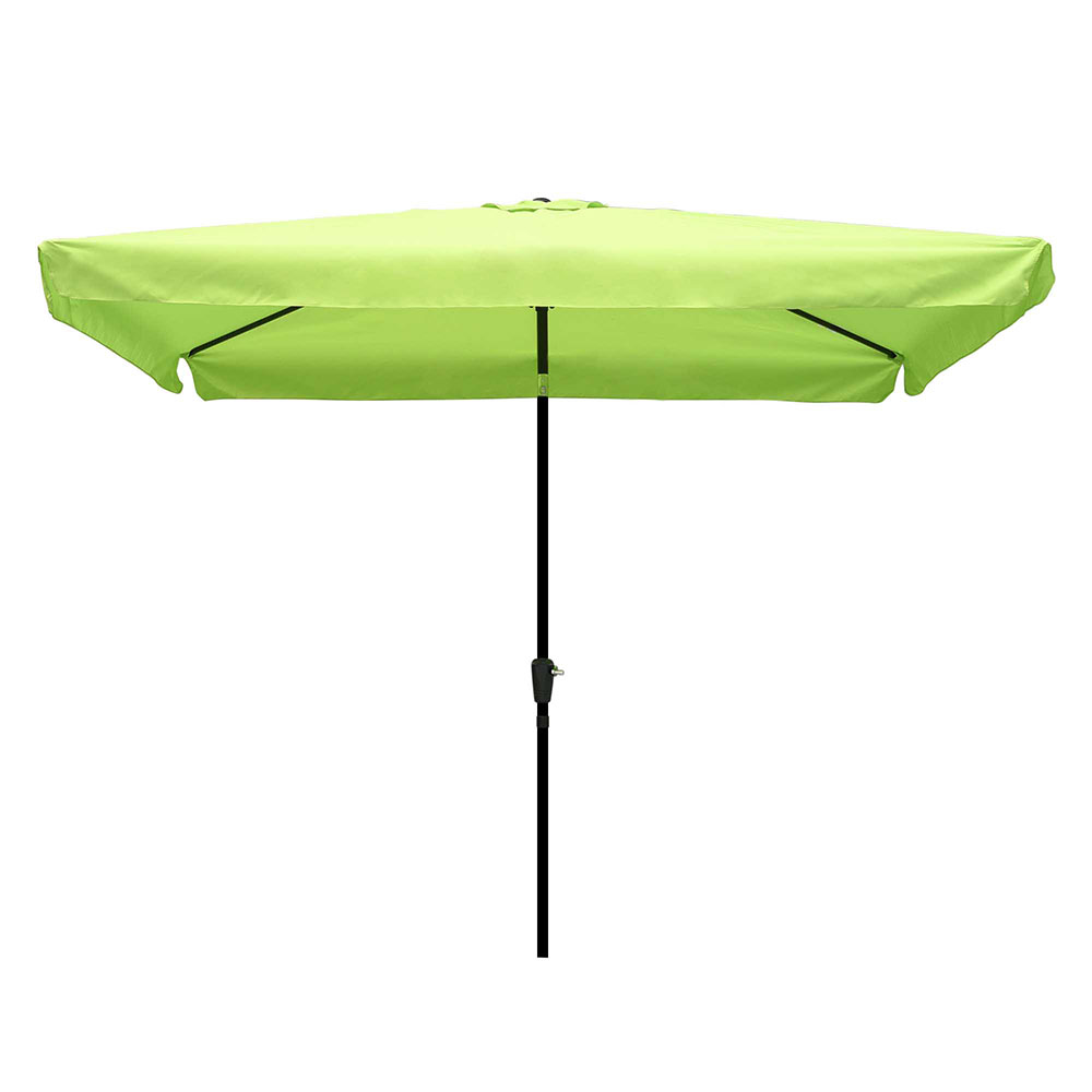 10x6.5 Outdoor Patio Umbrella with Valance Crank Tilt  