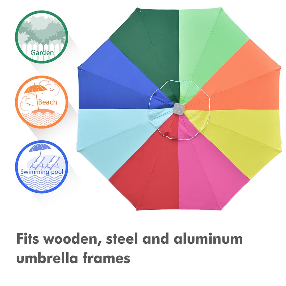 UV50+ Universal Replacement Umbrella Canopy Beach Patio Parasol Top Cover - Picture 13 of 15