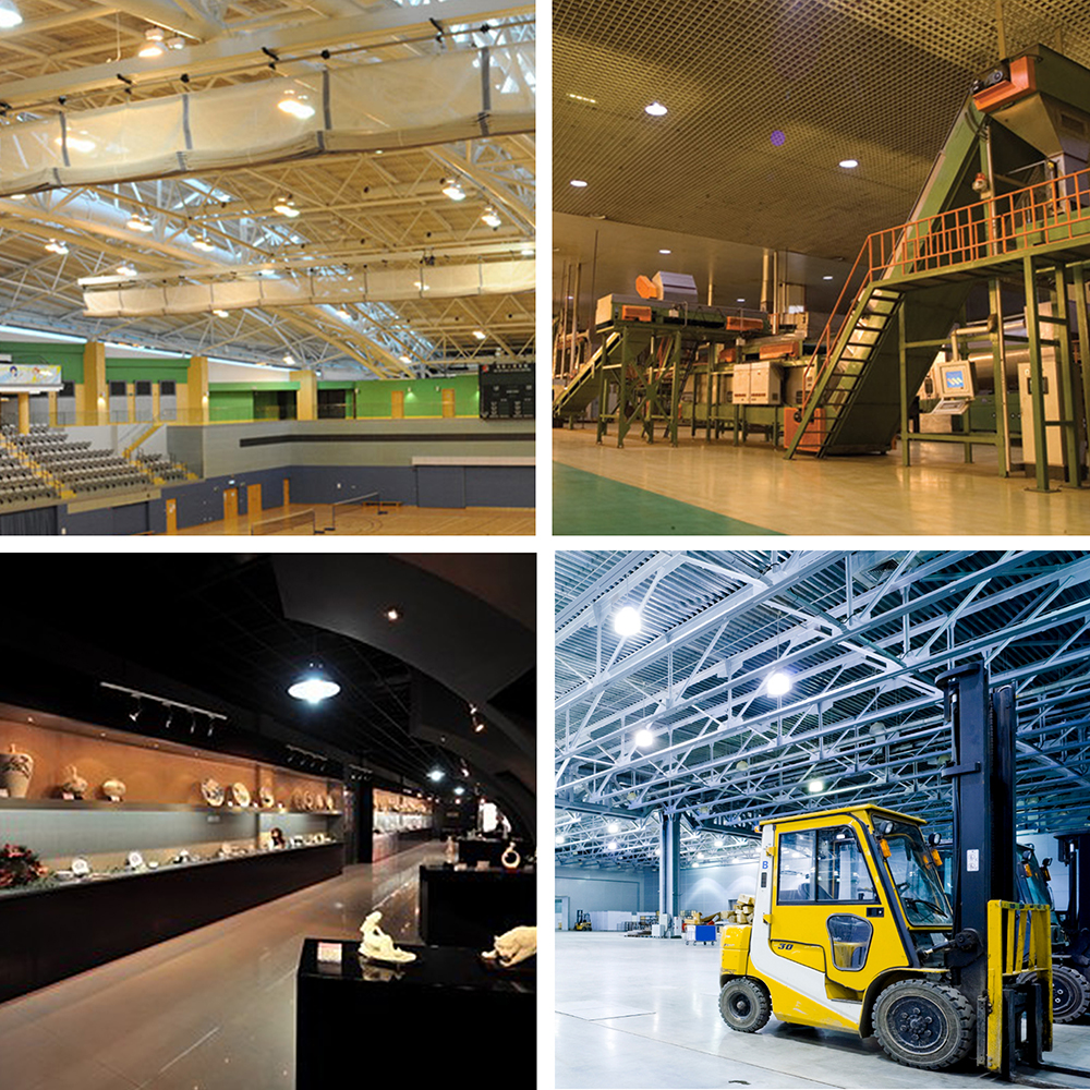 LED High Bay Warehouse Light Bright White Fixture Factory Commercial