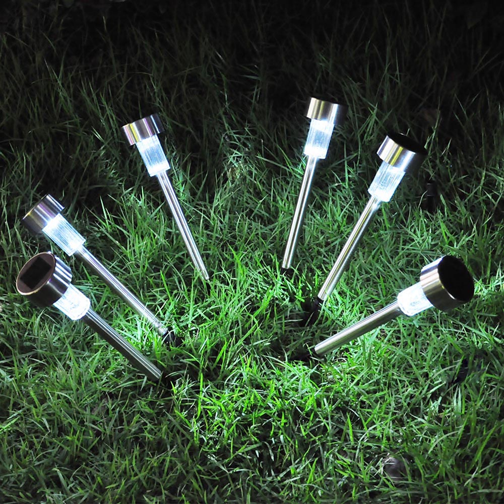 24 LED Solar Powered Pathway Lights Landscape Outdoor Patio Garden Walkway Yard - Picture 11 of 19