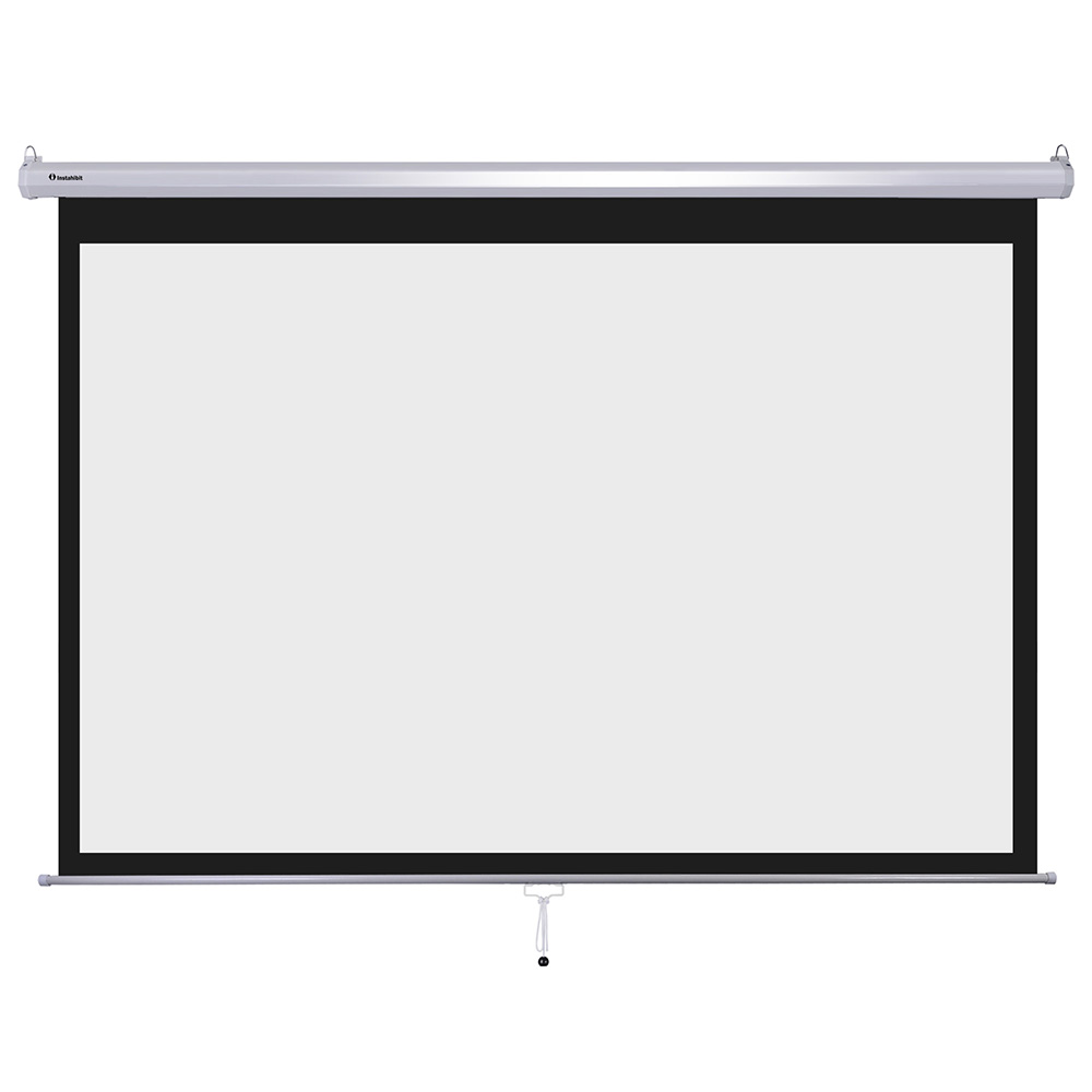 Instahibit® 100" 169 Movie Manual Projection Screen Pull Down