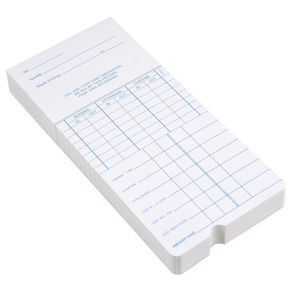 Monthly Weekly Time Clock Cards Attendance Payroll Recorder Timecard ...