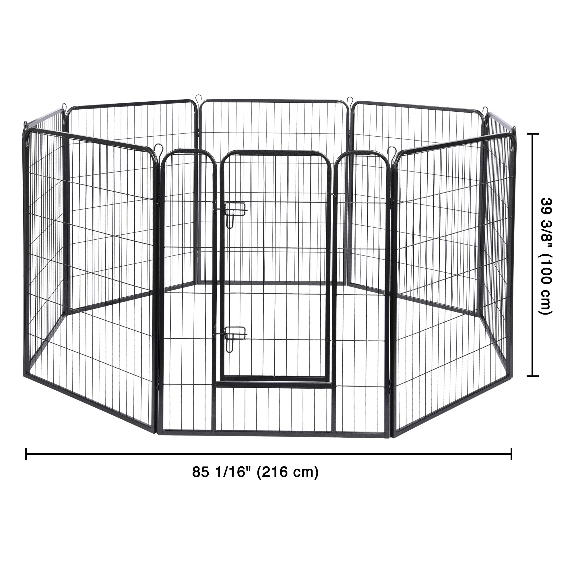 Folding Pet Playpen Dog Metal Outdoor Exercise Barrier Fence 40" 45" Tall Crate - Picture 18 of 40