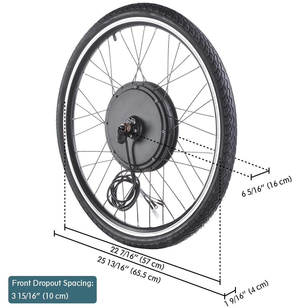 48V 1000W Vorne Hinten Rad Elektrofahrrad Umbausatz EBike Cycling