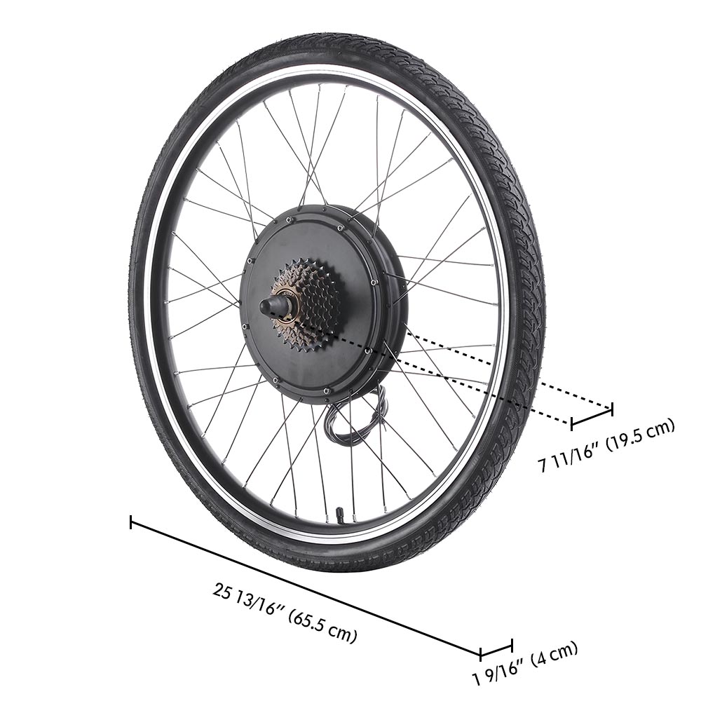 48V 1000W Vorne Hinten Rad Elektrofahrrad Umbausatz EBike Cycling