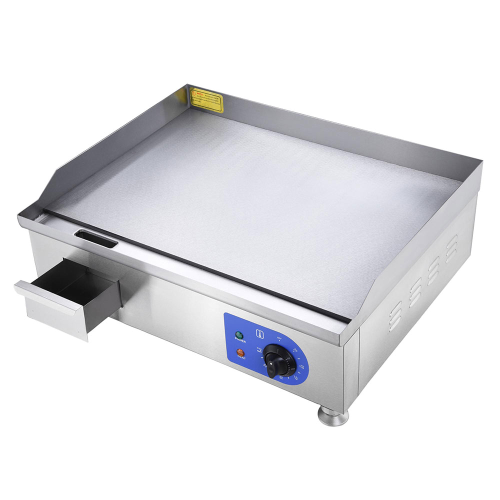24" 1500W Electric Countertop Griddle Flat Top Commercial Restaurant