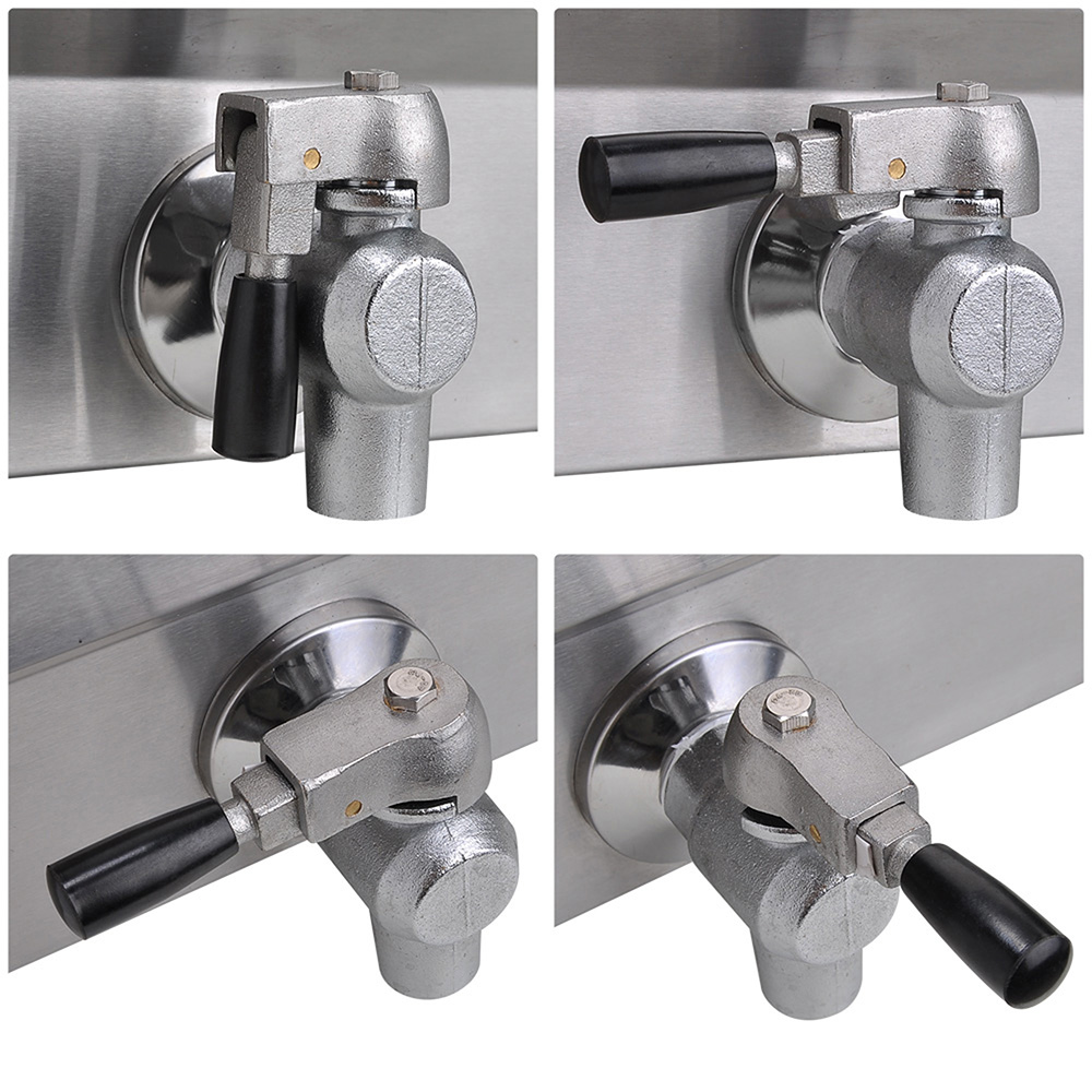 23.4L Commercial Electric Deep Fryer w/ Drain Timer Fast Food French