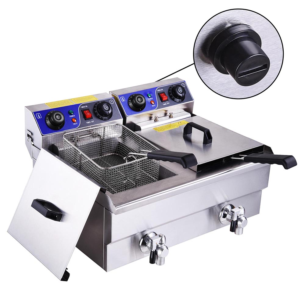 Electric Deep Fryer Commercial Restaurant Hotel 10L—24L Tank Fast Food