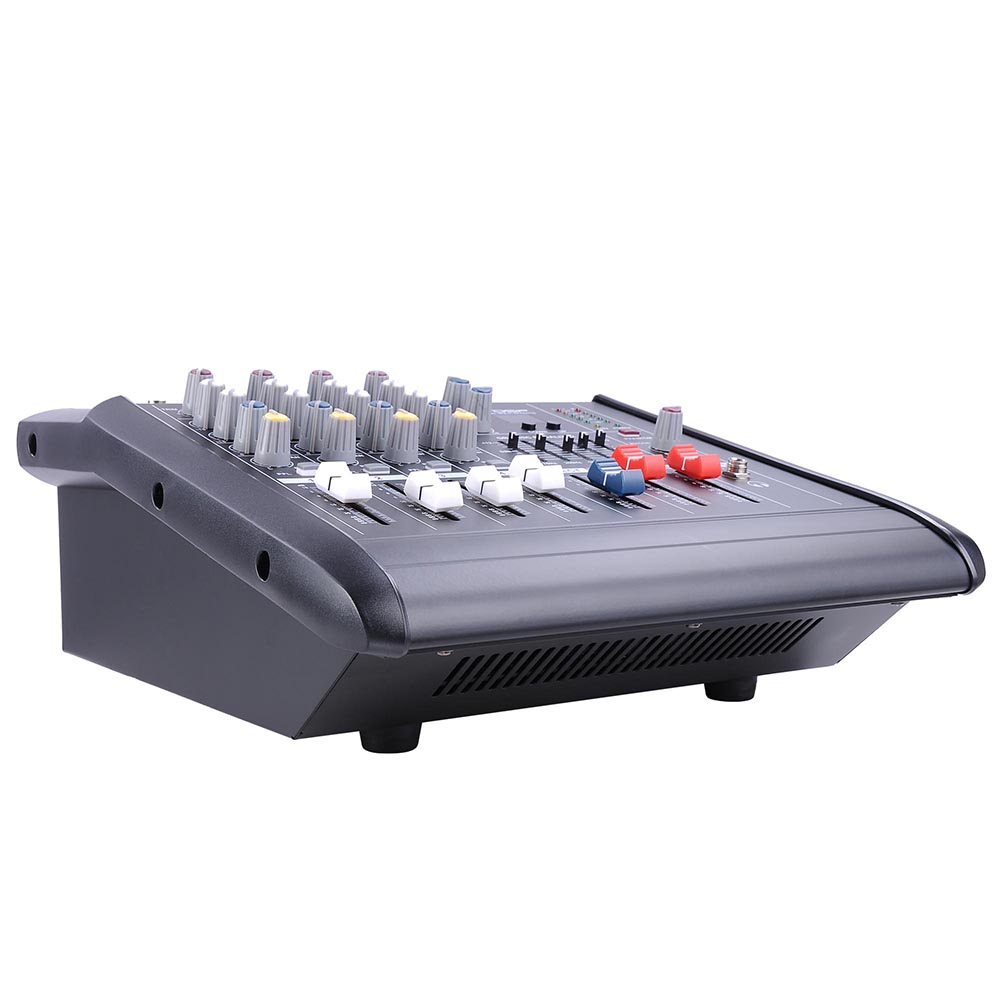 4 Channel Professional Powered Mixer Power Mixing Amplifier W/USB Slot