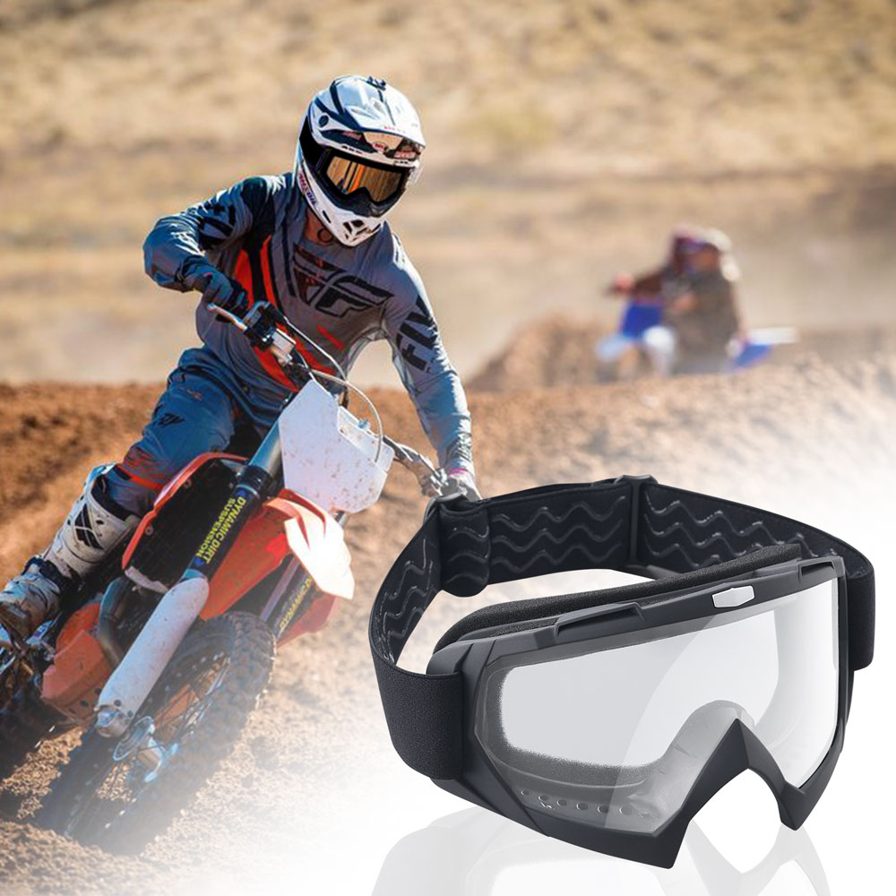 Gafas para motocicleta ATV moto cross montar gafas flexibles lente UV 400 - Imagen 7 de 30