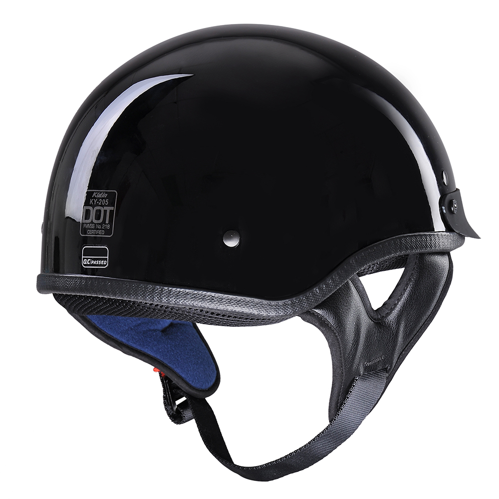 DOT Approved Motorcycle Half Helmet Chopper Cruiser Scooter ABS Shell