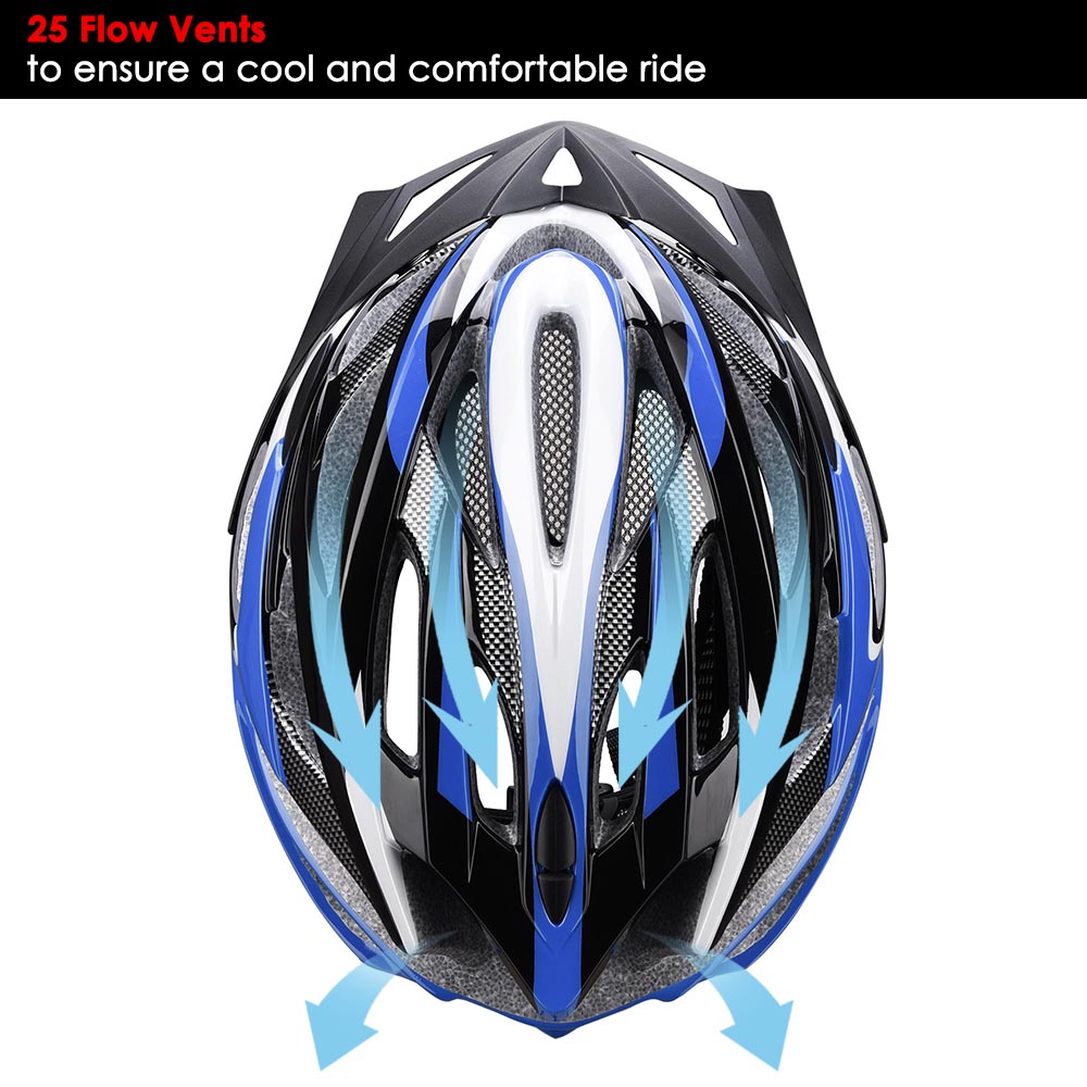 Bicycle Helmet Bike Cycling Adult Adjustable Safety Helmet Visor LED