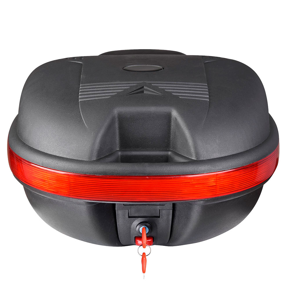 30L Motorcycle Tour Tail Box Scooter Trunk Luggage Top Lock Storage