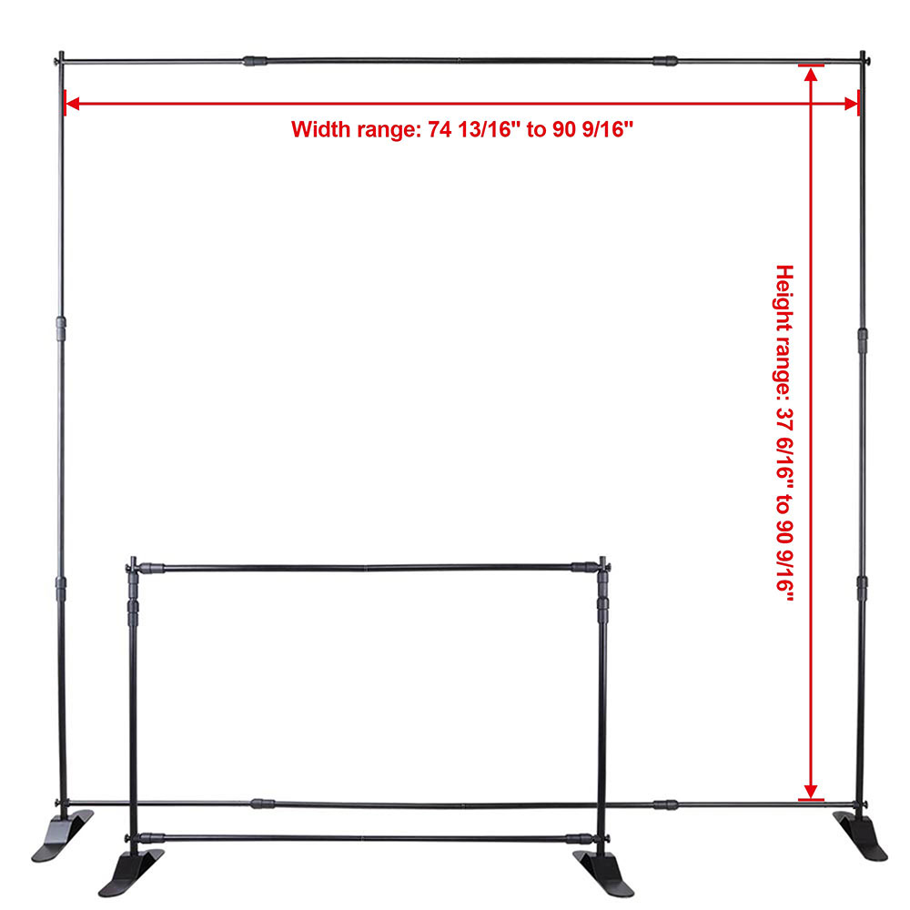 Business Industrial Telescopic Banner 8ft Stand Adjustable Heavy