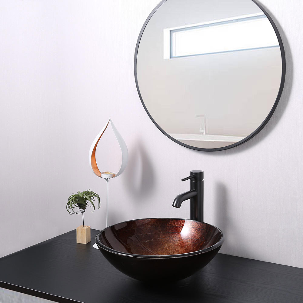 glass vanity wash basin