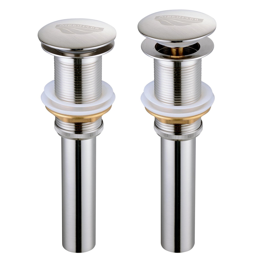 Aquaterior 2 Pack 1 5/8" Brass Pop Up Vessel Sink Drain Stopper Non