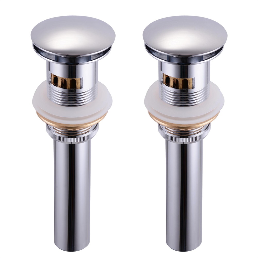 Aquaterior 2 Pack 1 5/8" Bathroom Pop Up Sink Drain Lavatory