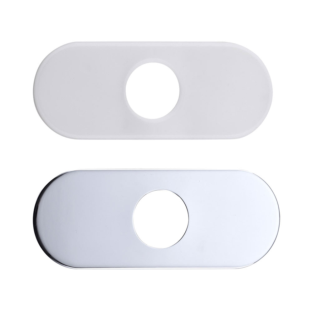 10in 6in Faucet Plate Hole Cover Tap Plate Stainless Steel Bathroom