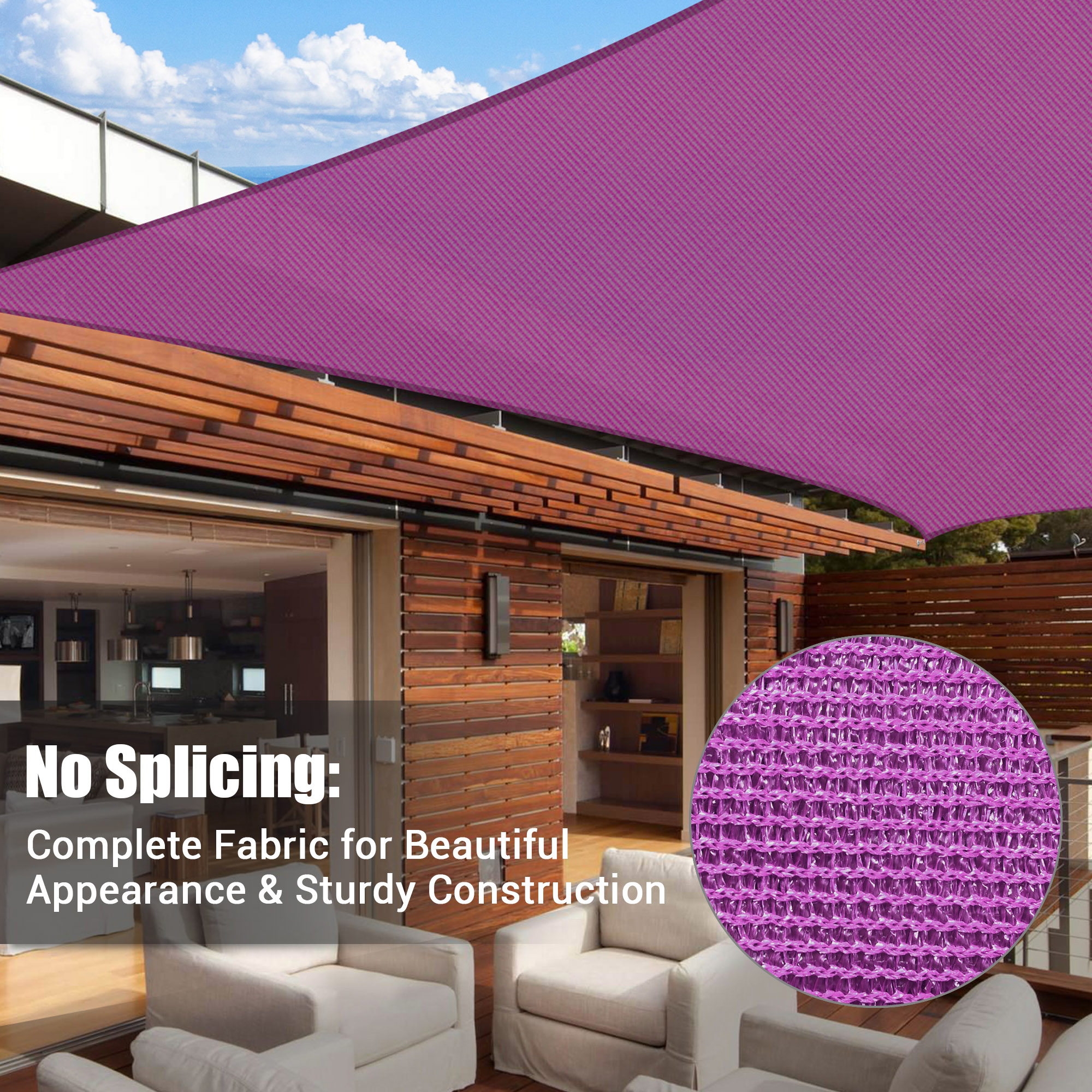 Sun Shade Sail Outdoor Canopy Cover Triangle Square Rectangle UV Block