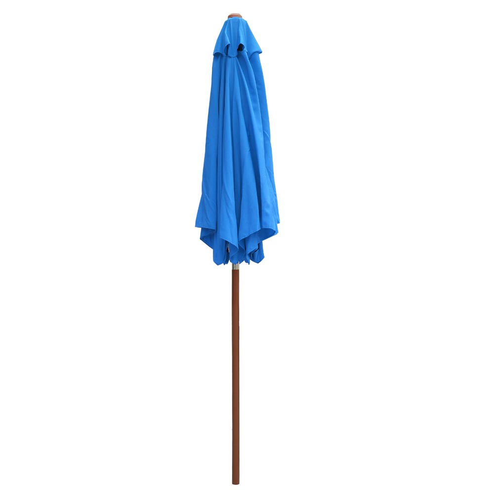 8/' 9/' 13/' Outdoor Patio Wood Umbrella Wooden Pole Market Beach Garden Sun Shade