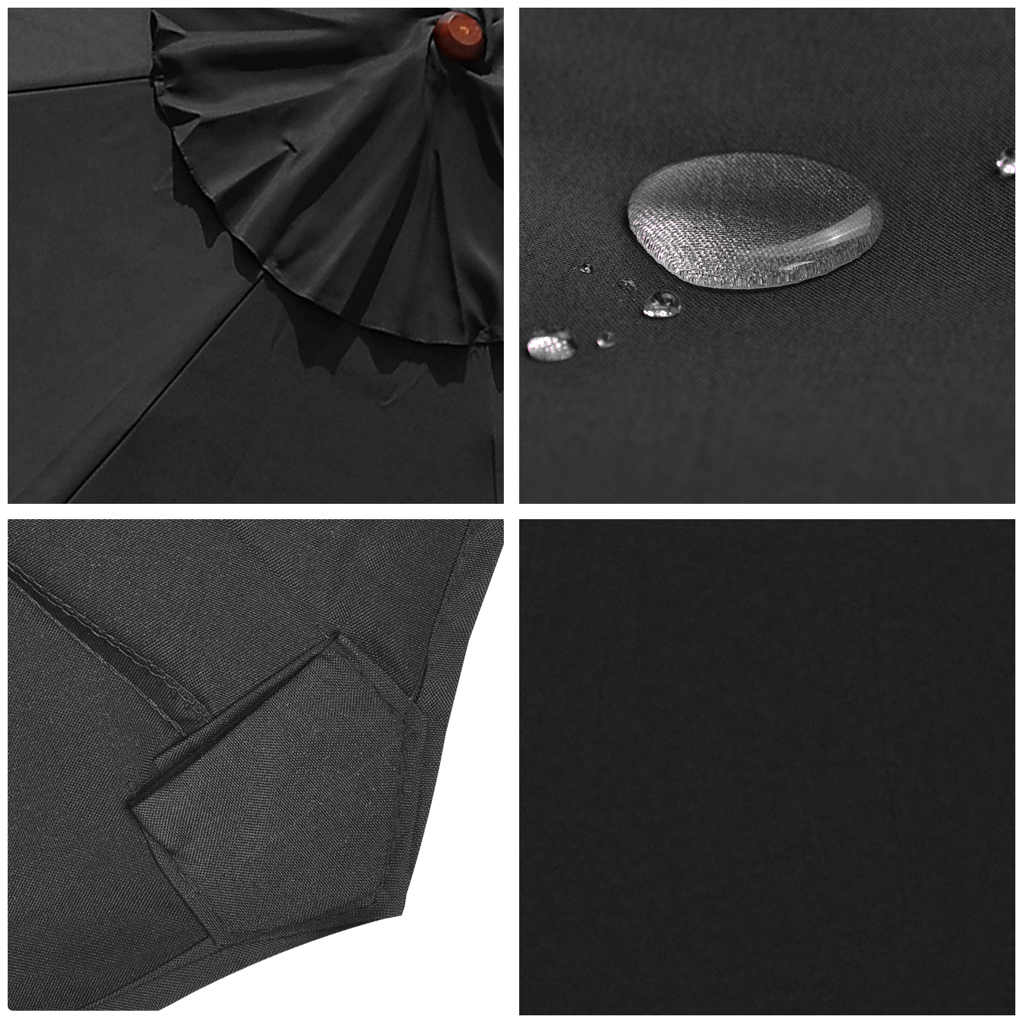 Outdoor Umbrella Canopy REPLACEMENT TOP Cover ONLY for 10' 8 Rib Patio