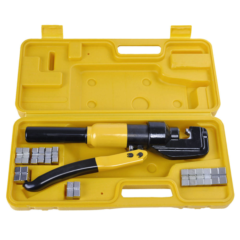 8/10/16 Ton Hydraulic Wire Battery Cable Lug Terminal Crimper Crimping