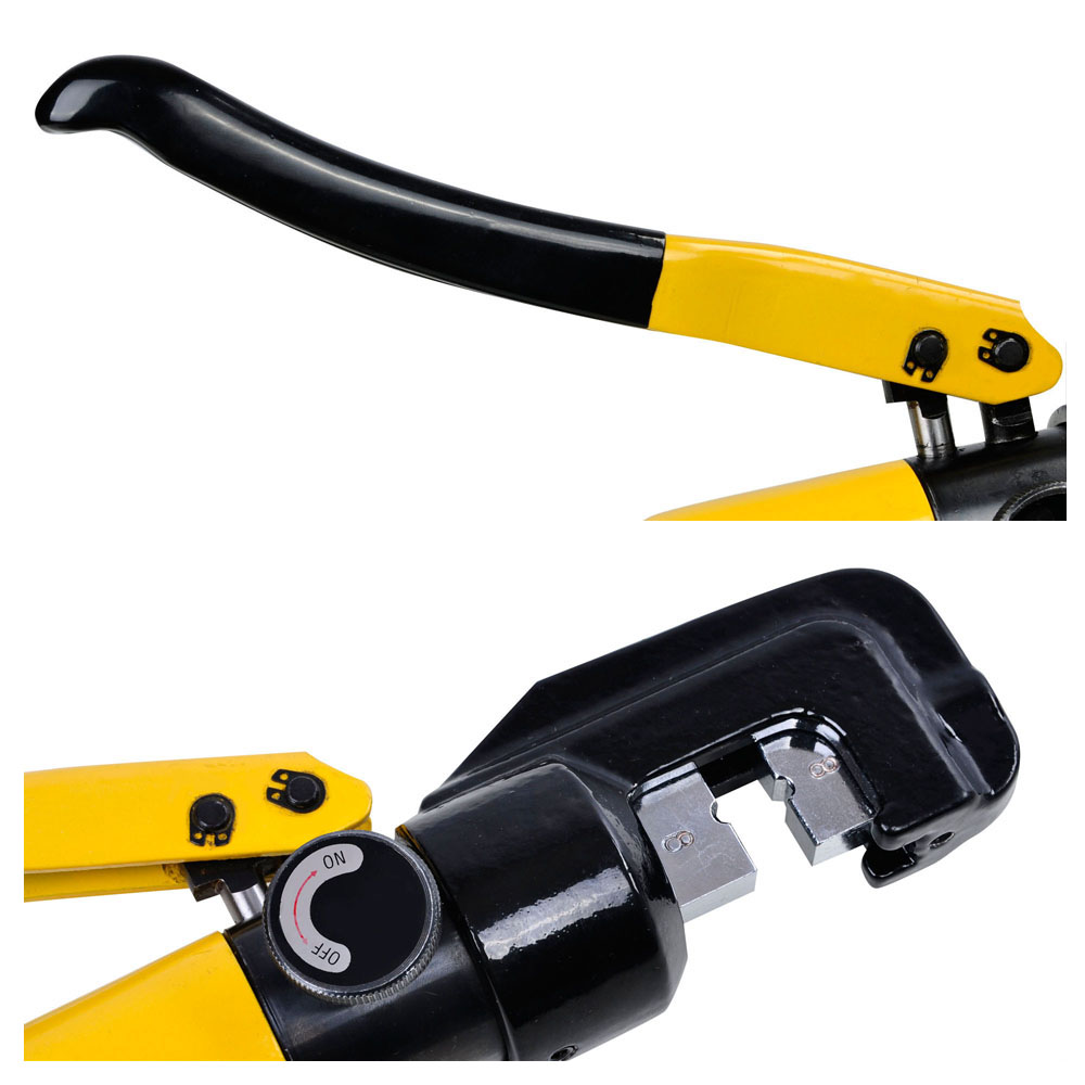 10 Ton Hydraulic Crimper Crimping Tool/w 9 Dies Wire Battery Cable Lug