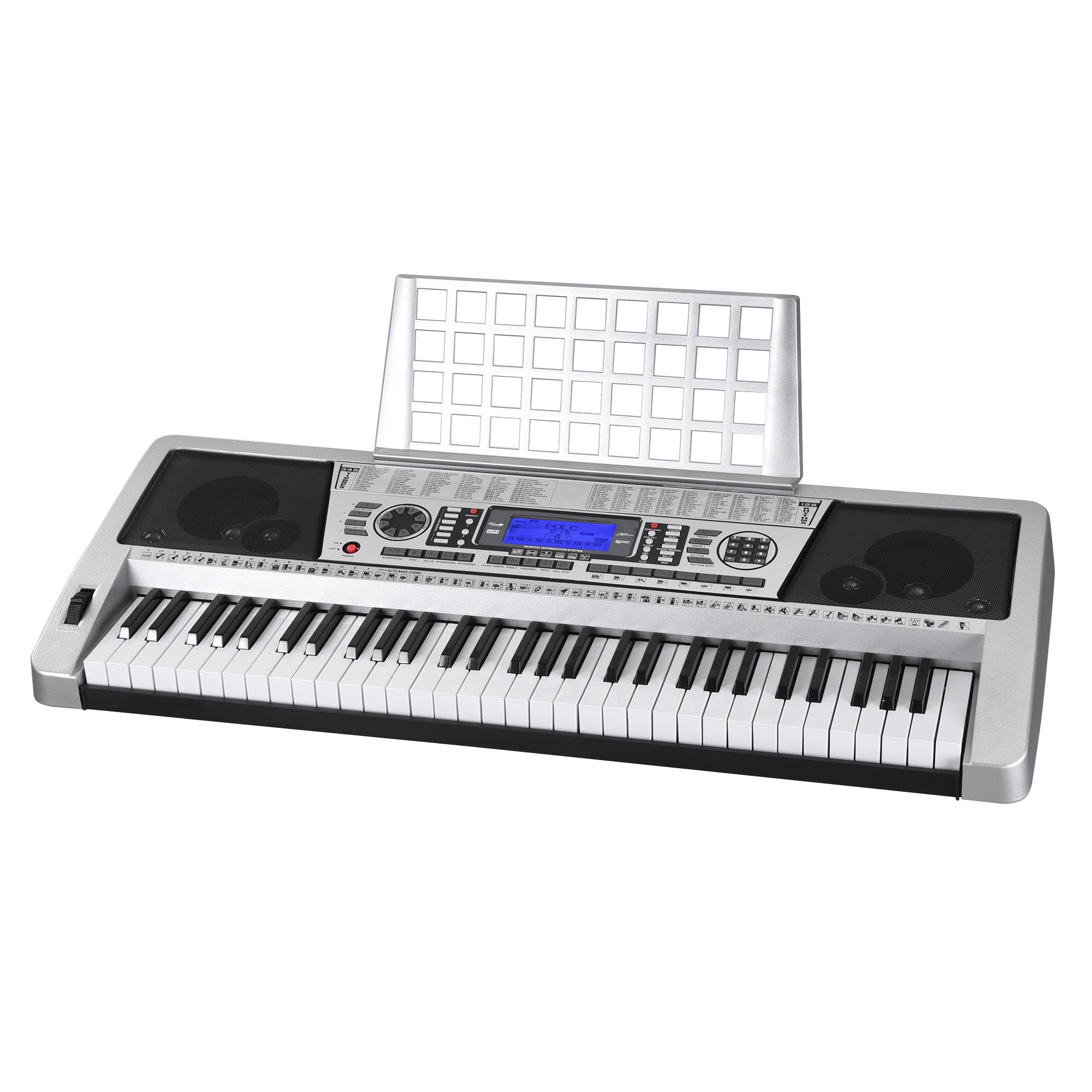 61Key Digital Electronic Keyboard LCD Piano Music Sheet Organ X