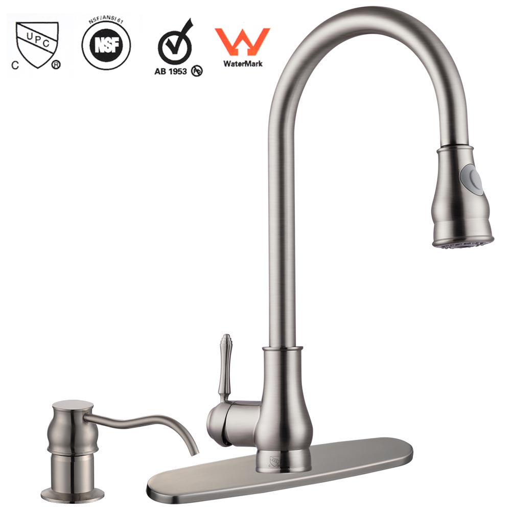 Kitchen Faucet Pull Down Sprayer Single Handle Sink Mixer Tap