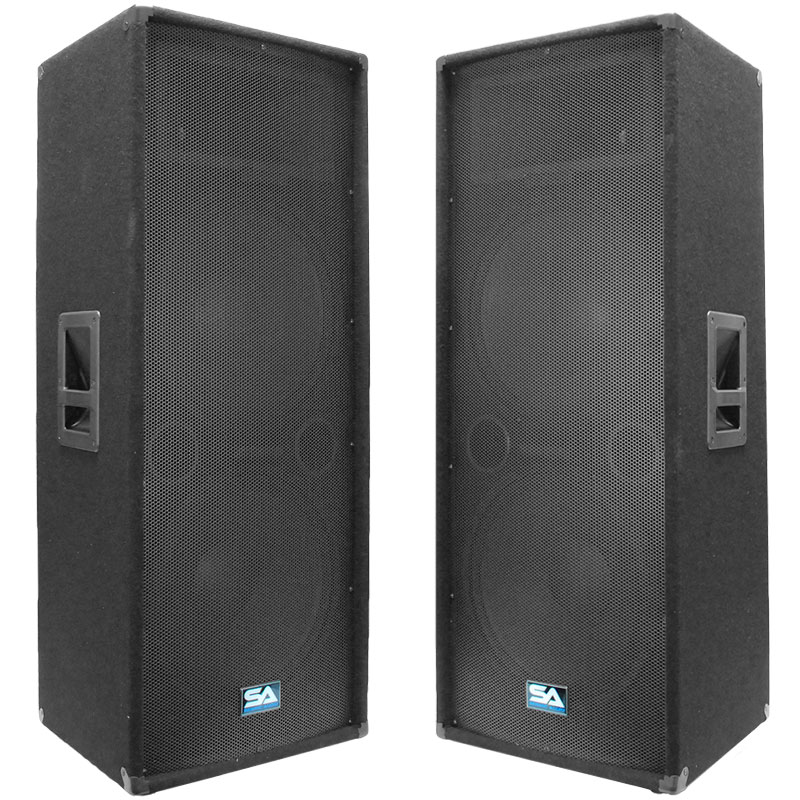 Seismic Audio New Dual 15" PA DJ CLUB Speaker Pro DJ Speakers