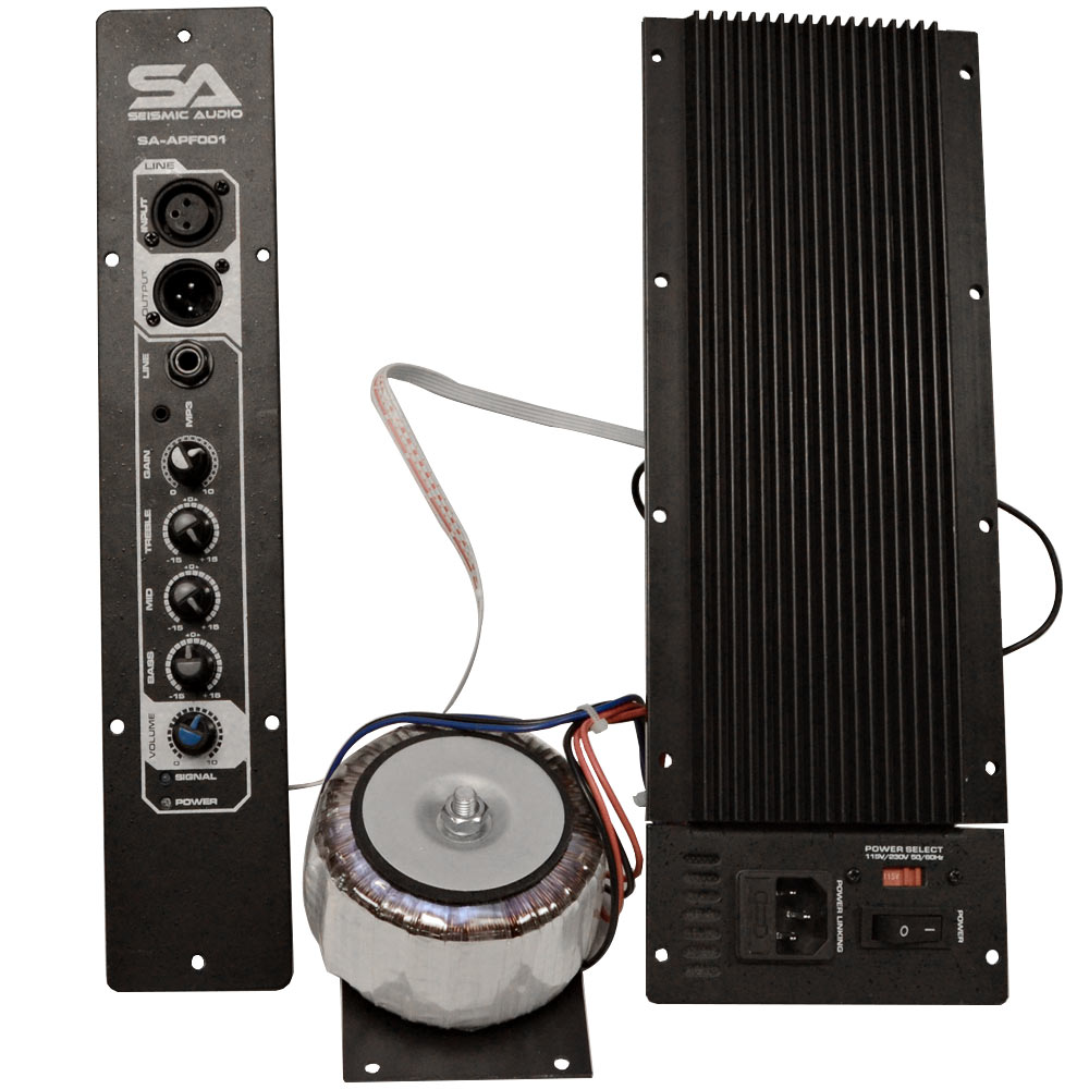 Class AB 200 Watt Plate Amplifier with 3 Band EQ for PA/DJ Full Range
