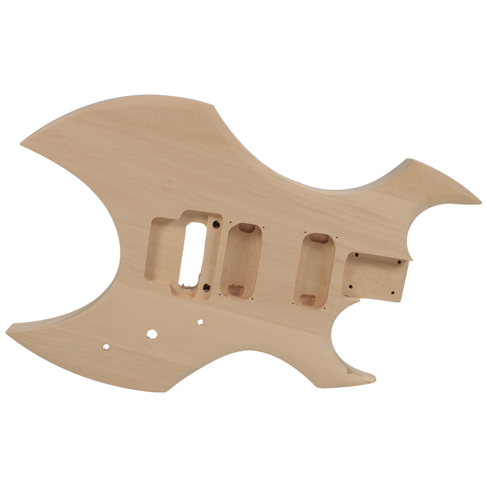 Premium Warlock Style DIY Electric Guitar Kit Unfinished Luthier