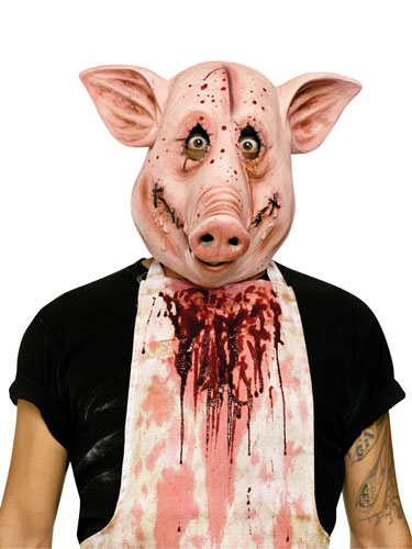 Psycho Pig Scary Animal Halloween Costume Mask EBay Fw93246xl 192380063713